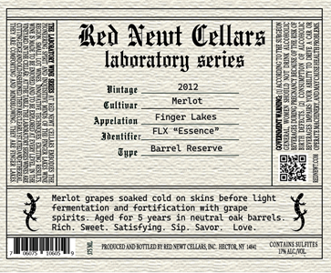 2012 Merlot Essence - Barrel Reserve