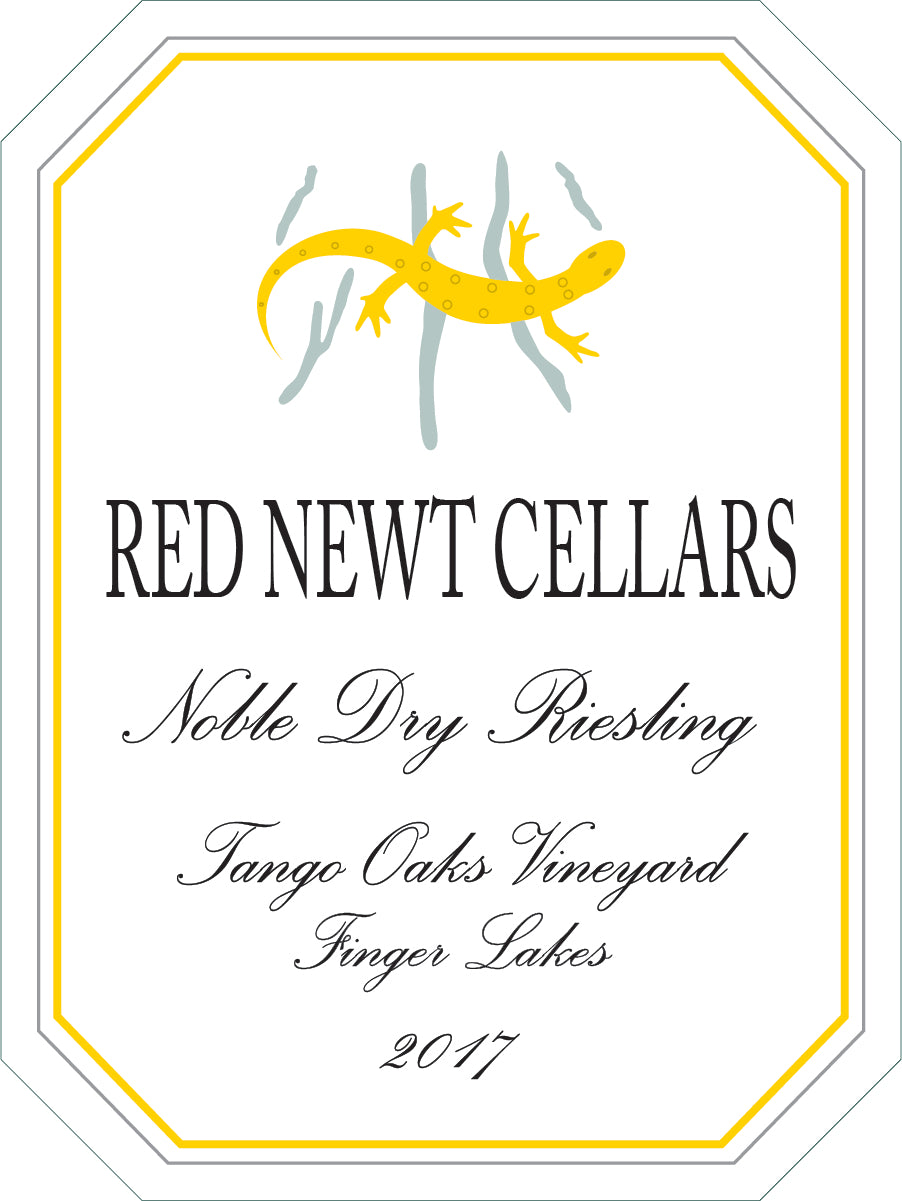 Bottle of 2017 Red Newt Dry Riesling from Lahoma Vineyard